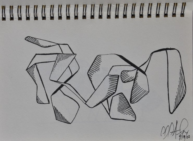 Architectural Sketches Series | Sketch 008 | “Overlapping Twist”