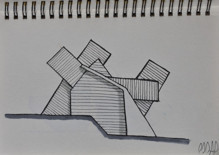 Architectural Sketches Series | Sketch 010 | “Overlap”