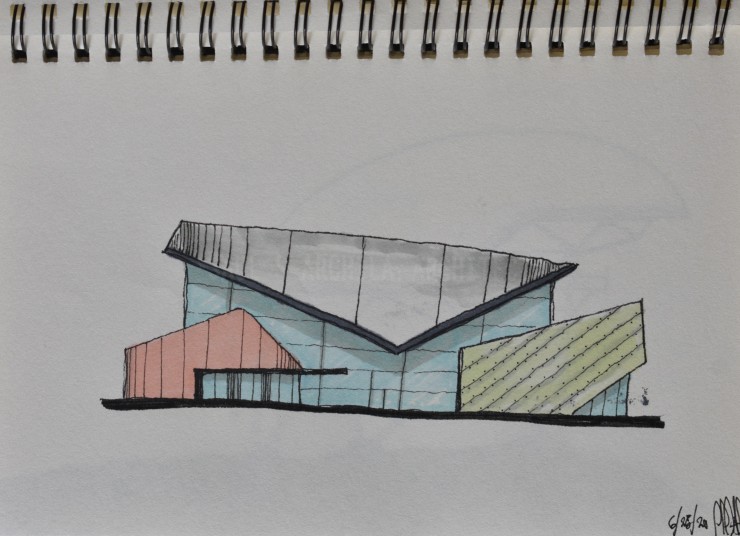 Architectural Sketches Series | Sketch 015 | “Testing Shapes”